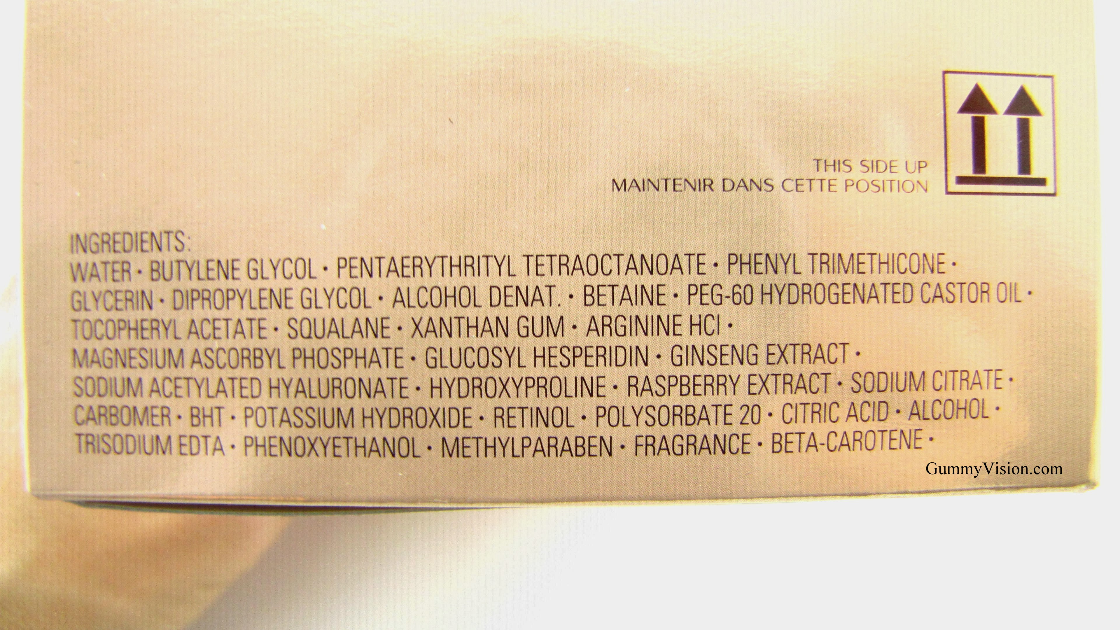 shiseido eye cream ingredients