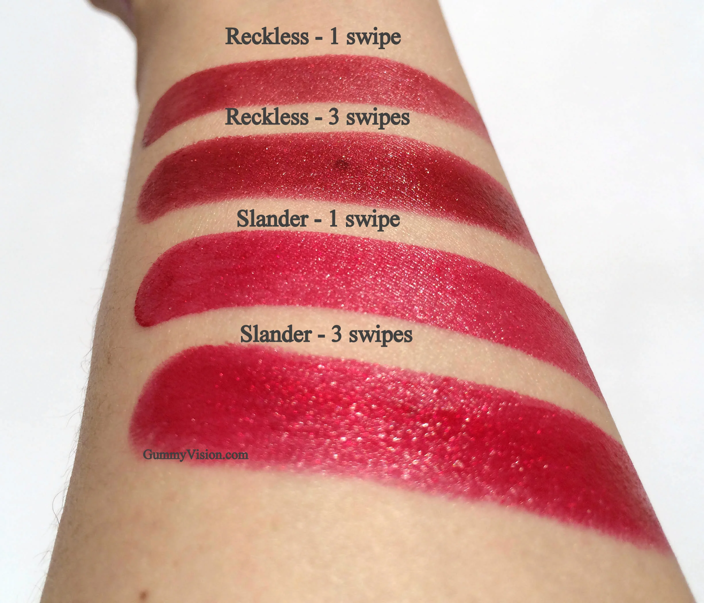 Tom Ford Lip Color in Reckless & Slander - daylight