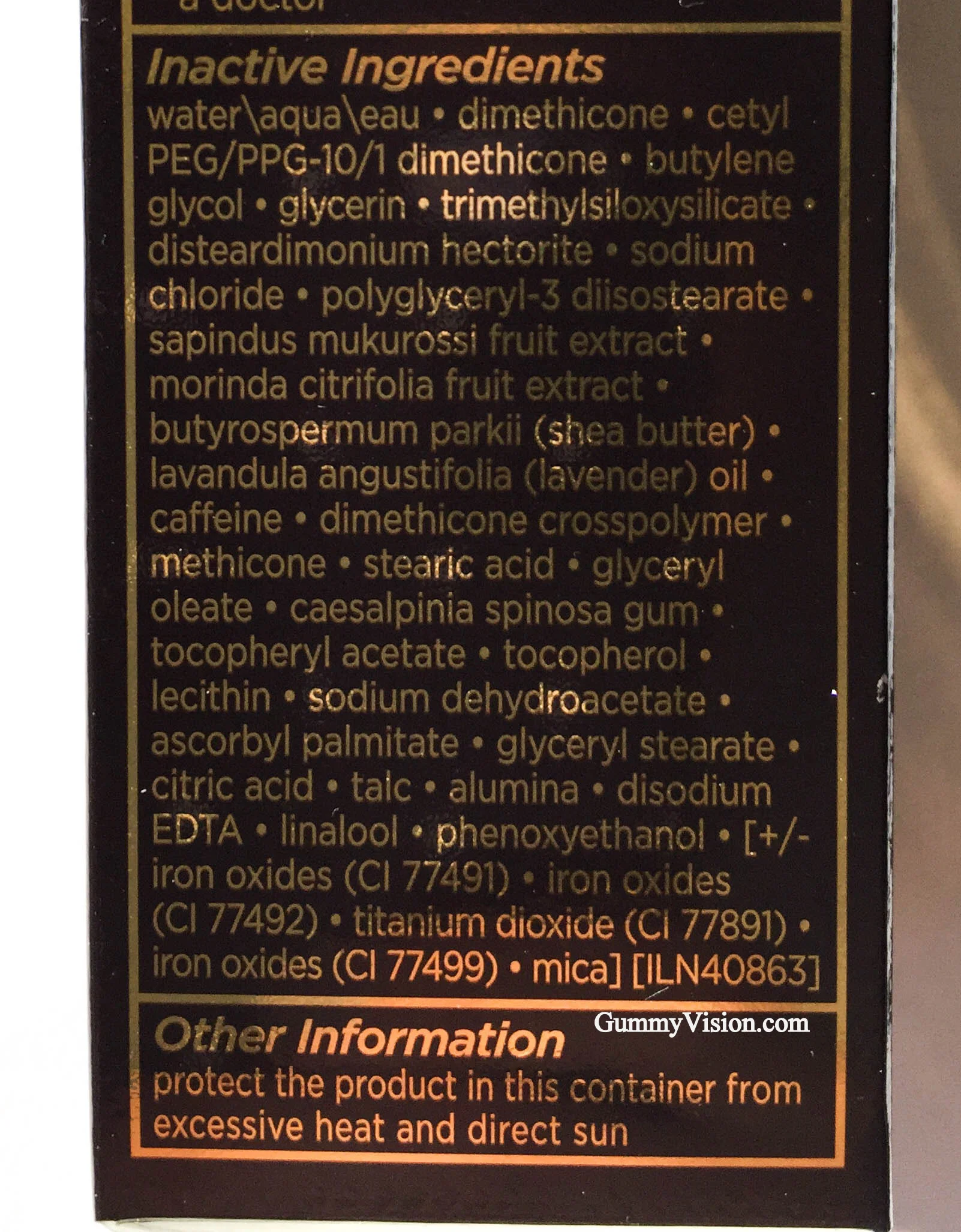 Tom Ford Traceless Perfecting Foundation SPF15 ingredients - www.gummyvision.com