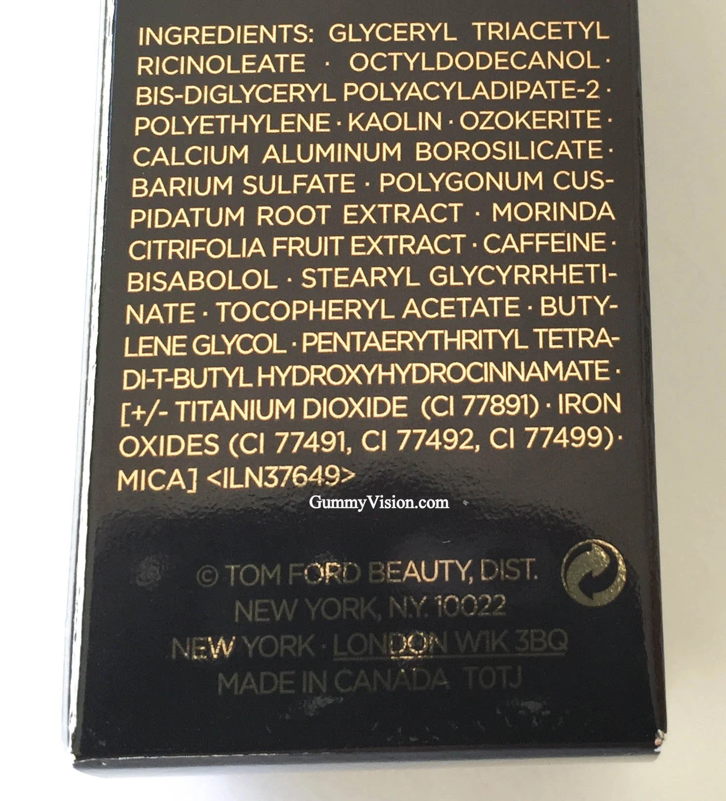 Tom Ford Traceless Foundation Stick ingredients - www.gummyvision.com