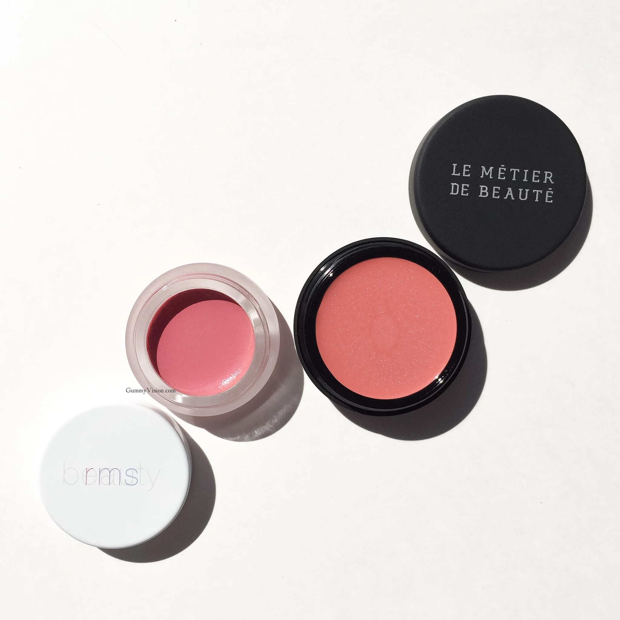 RMS Lip 2 Cheek in Demure & Le Métier de Beaute Creme Fresh Tint in Poppy - gummyvision.com