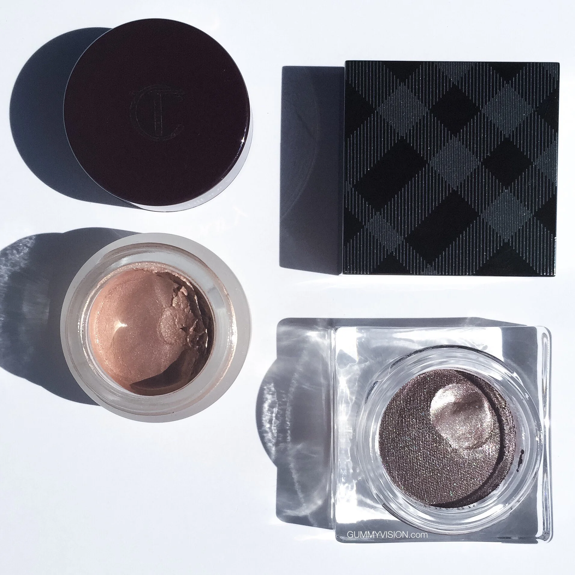 Cream Shadows: Charlotte Tilbury Eyes to Mesmerize in Norma Jean, Burberry Eye Colour Cream in Dusky Mauve - gummyvision.com