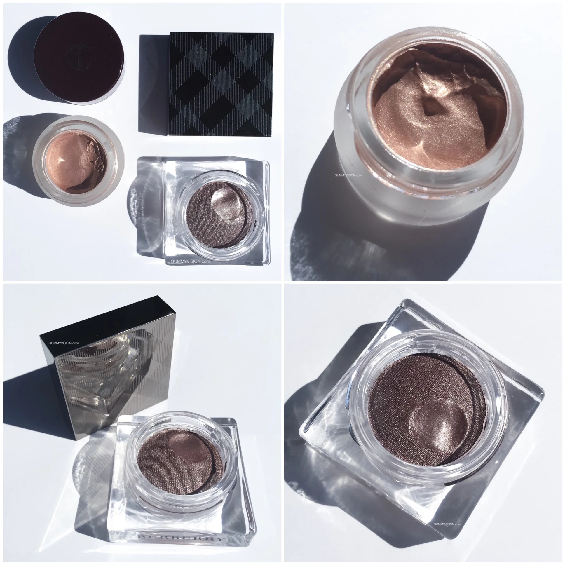 Cream Shadows: Charlotte Tilbury Eyes to Mesmerize in Norma Jean, Burberry Eye Colour Cream in Dusky Mauve