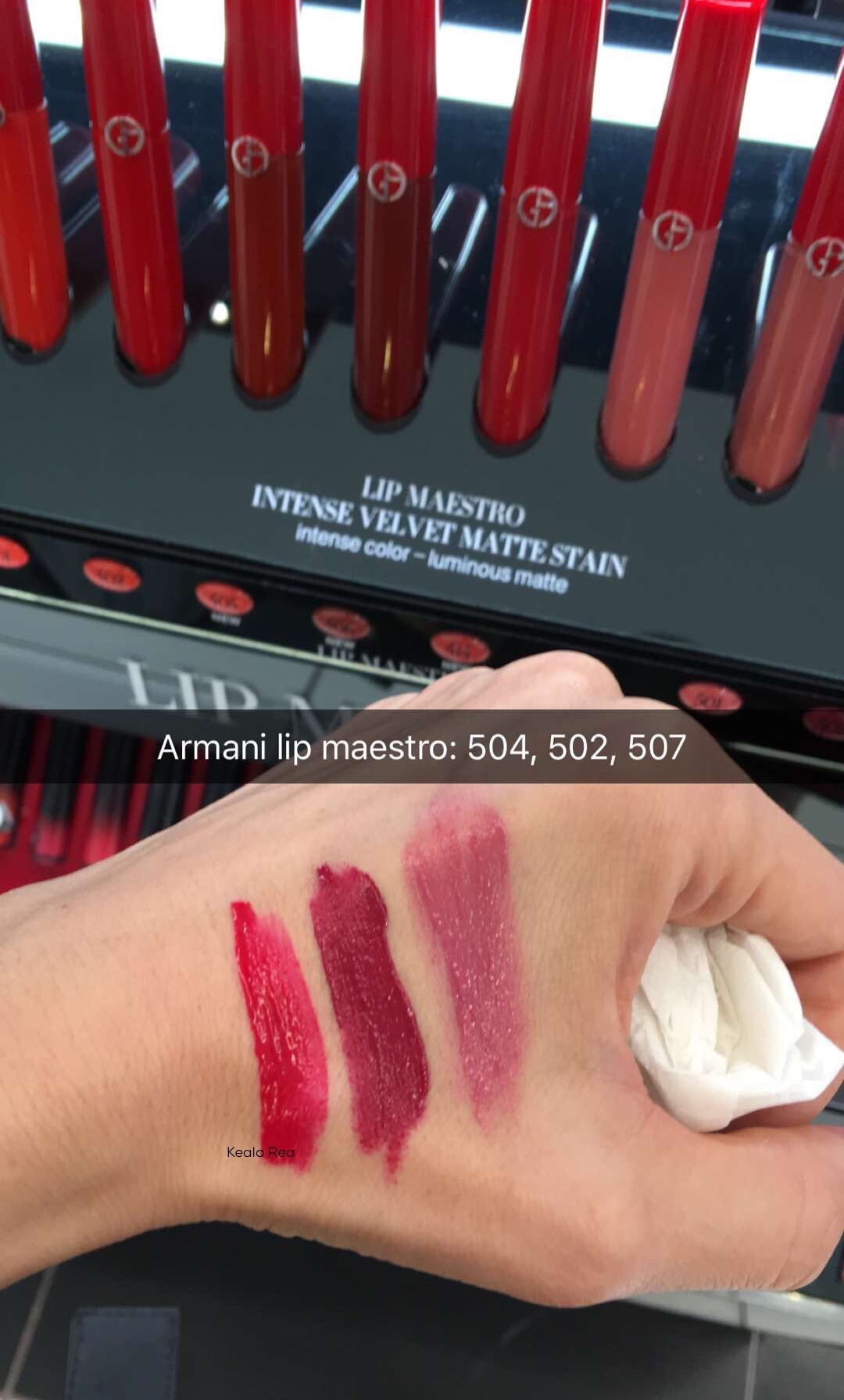 armani lip maestro 507