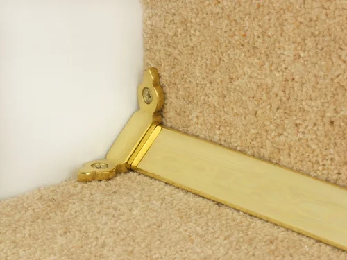 Triangular Stair Rods Stairrods UK Royale Range triangular brass stair rods 10 colours