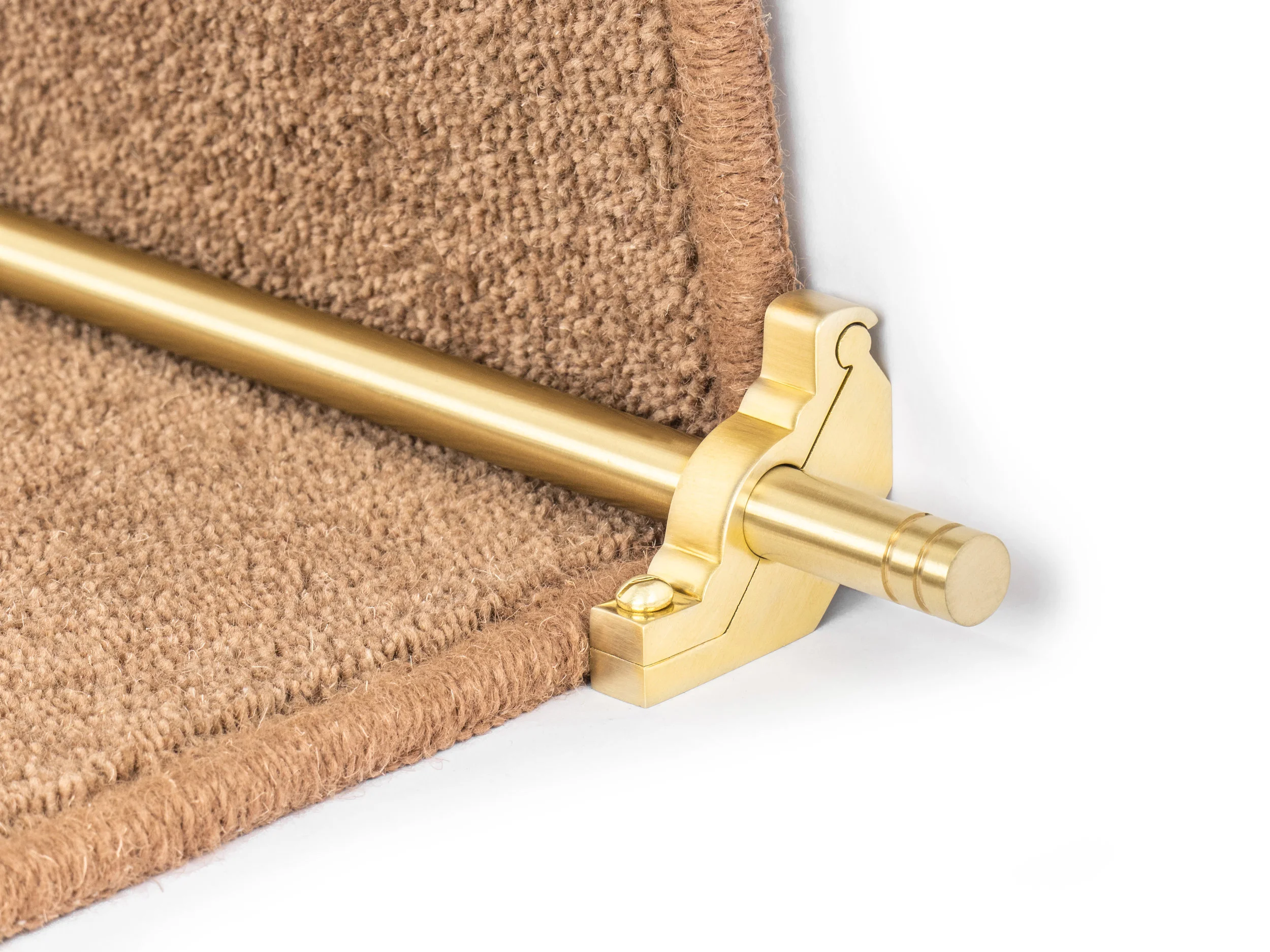 Stair Rods Set Stairrods UK Solid brass Woburn stair rod in 10 colours