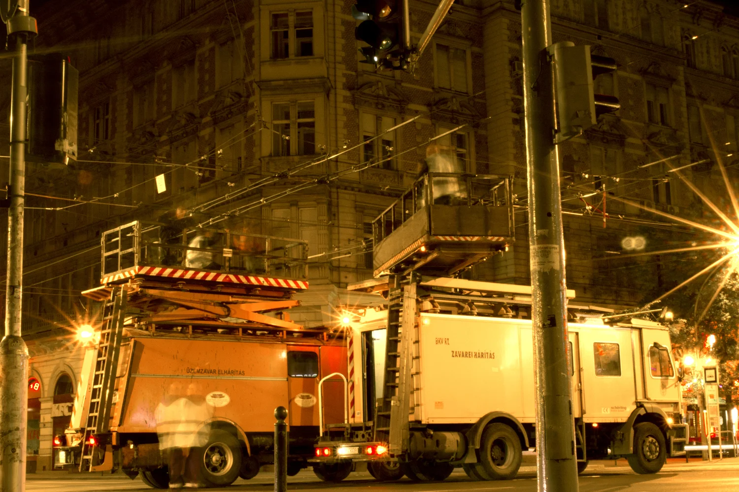 Tram Lines Workers Budapest 2012