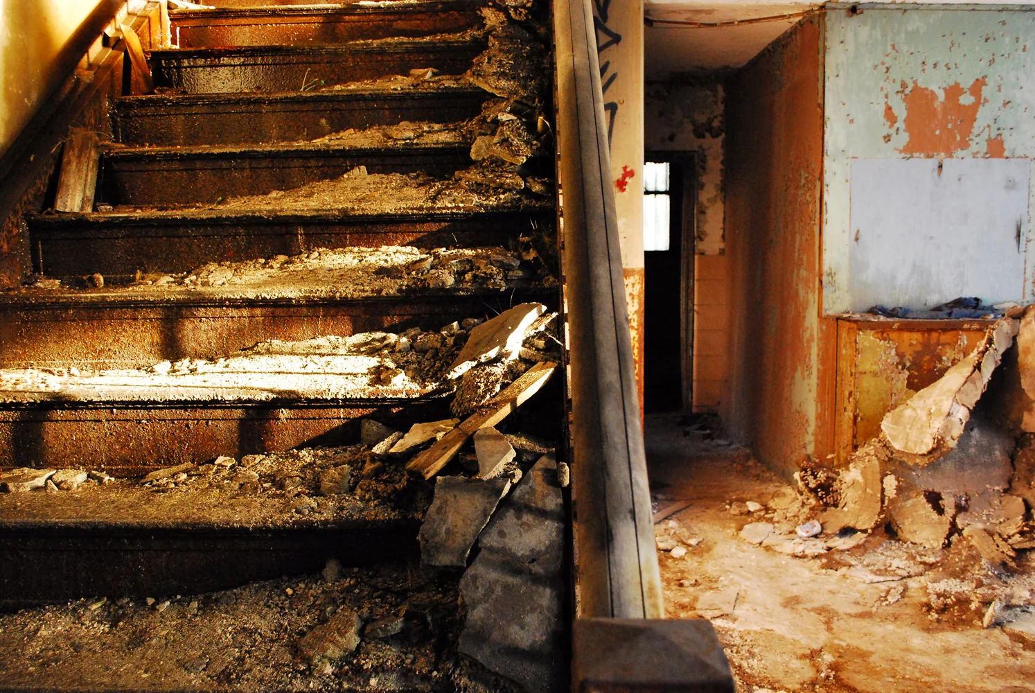 BANK STAIRWAY, INDIANA, US 2009