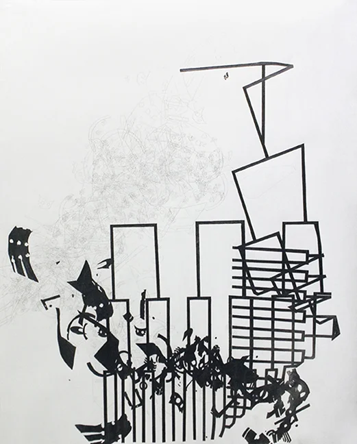 0.005 Graphite on paper 24" x 42" 2007