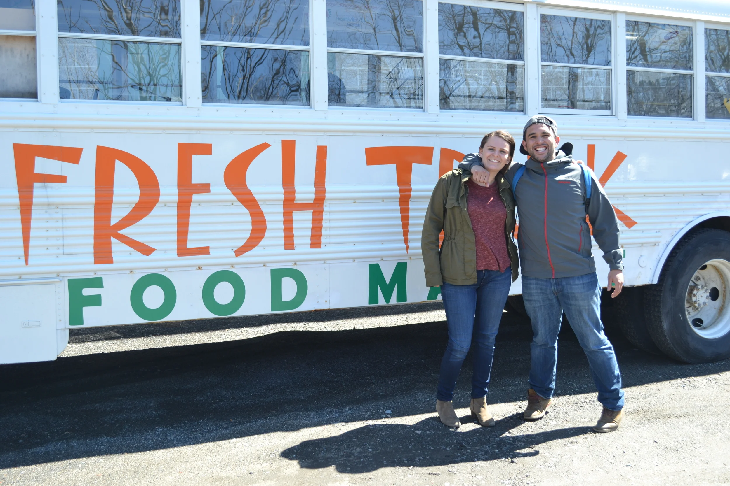 Josh and Fresh Truck Marketing Director Annika Morgan