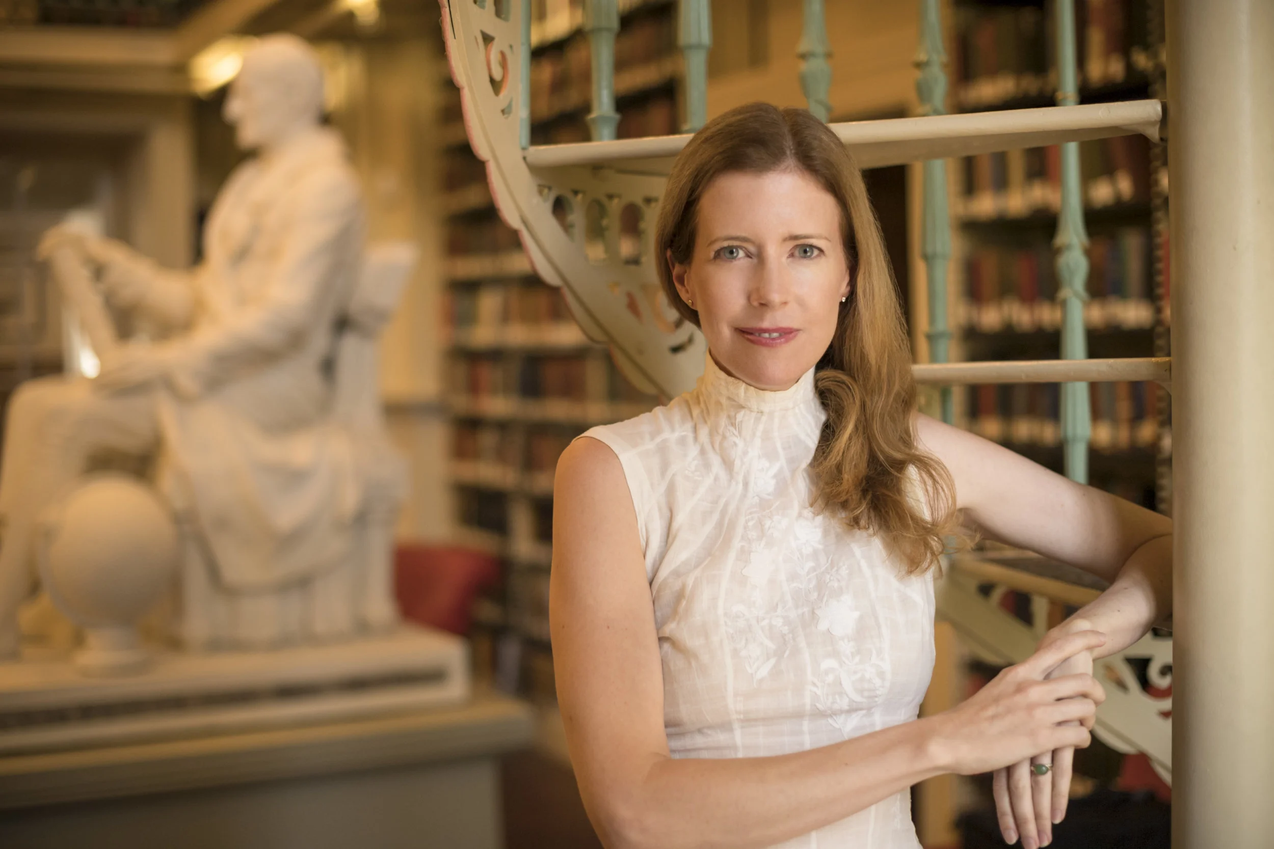 Portrait by Eric Levin at the Boston Atheneaum