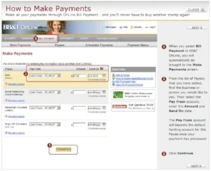 Example of Bank Bill Pay 
