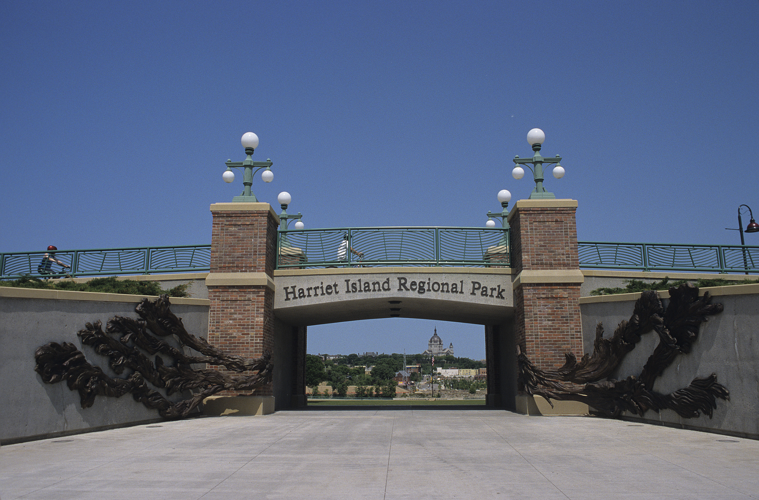 Floodwaters, for Harriet Island (bronze)