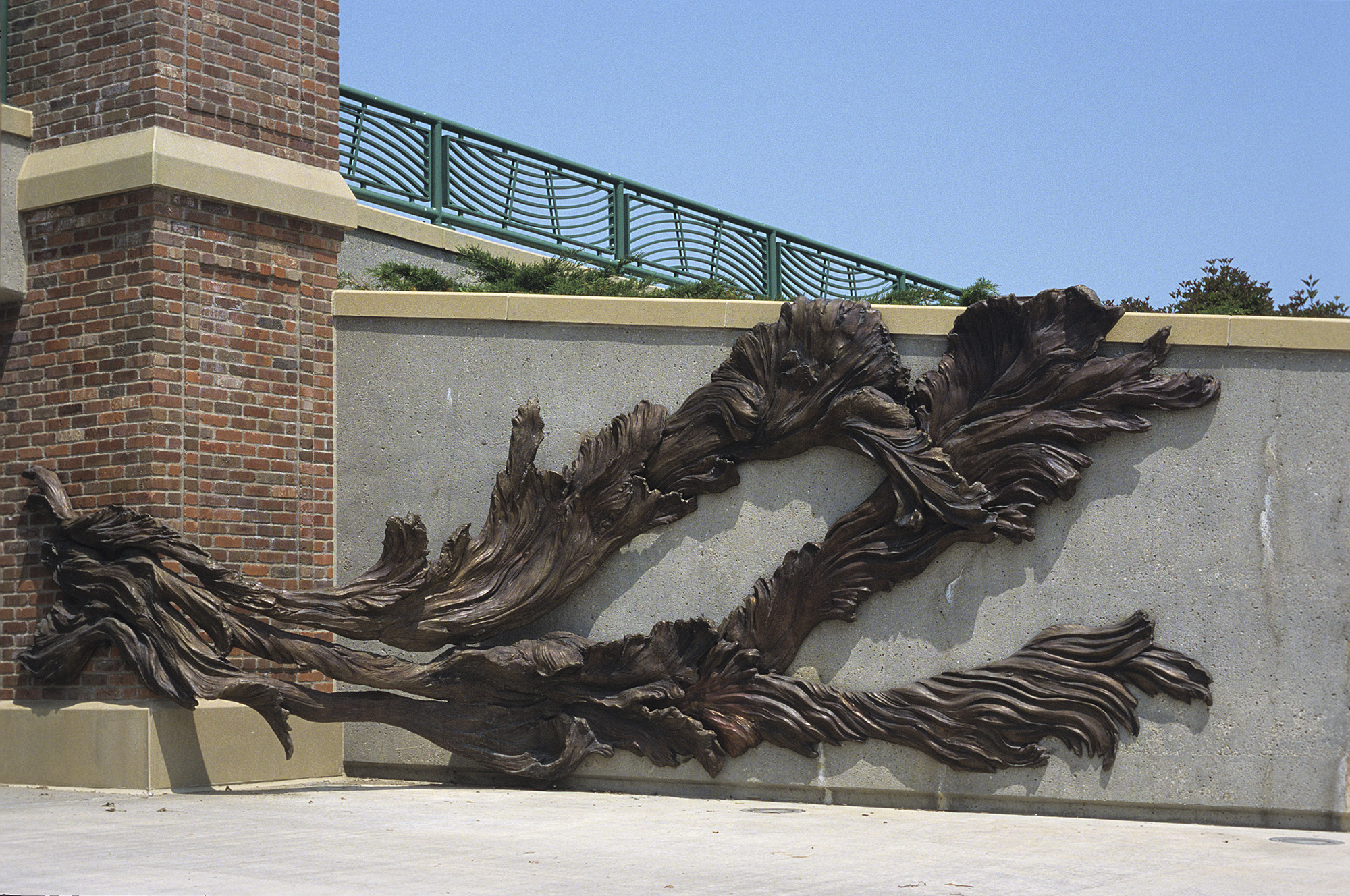   Floodwaters , bronze section, south wall, 26' x 12' x 3'&nbsp; 