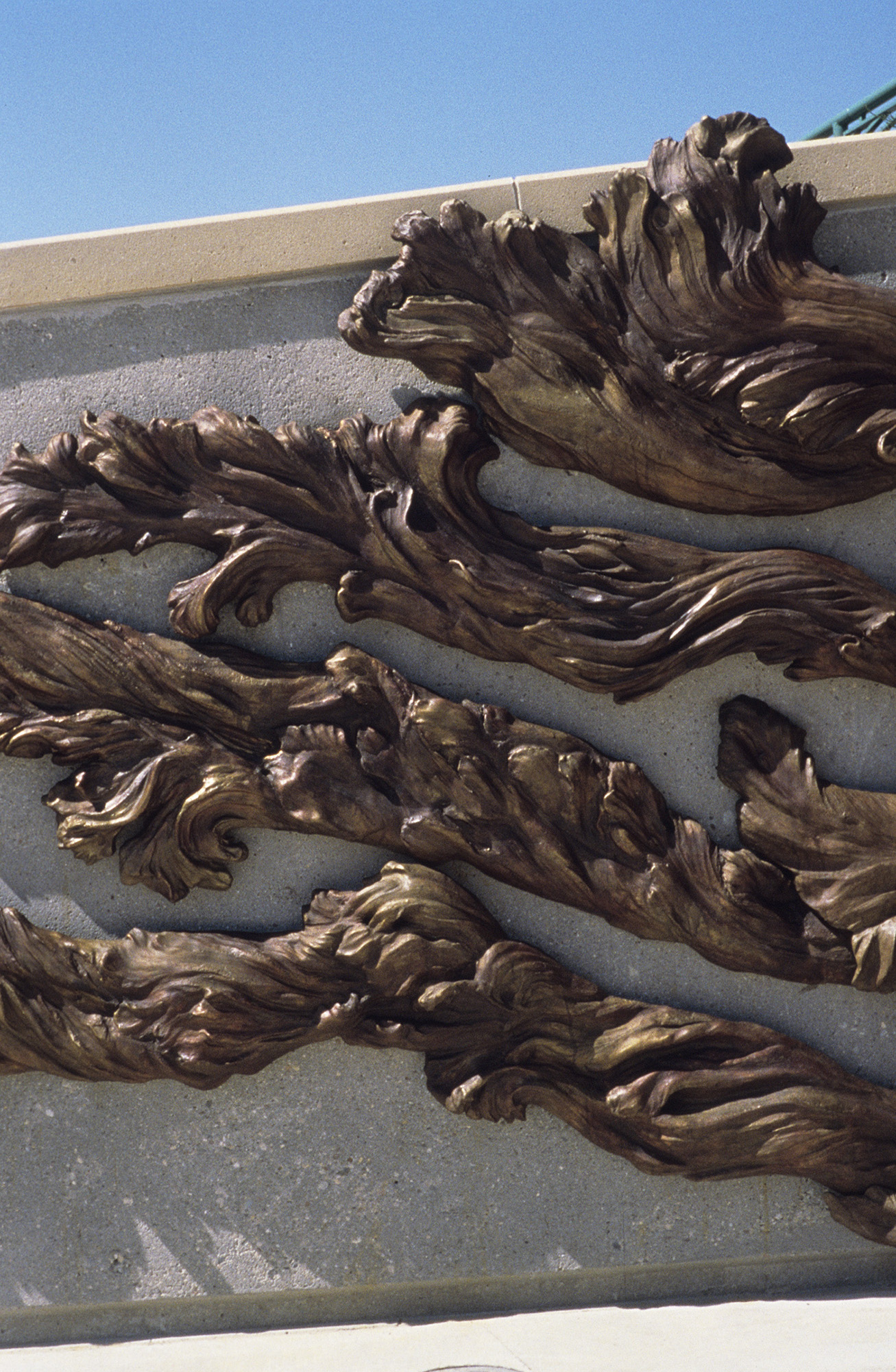   Floodwaters , bronze detail 