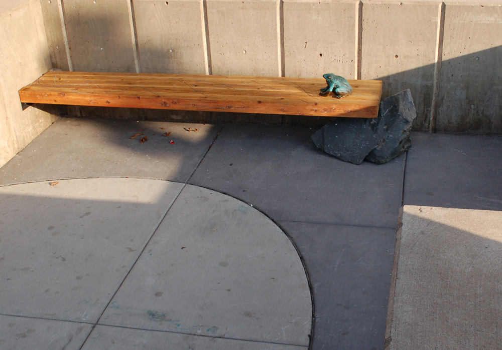 Estuary Plaza, Frog Bench #2