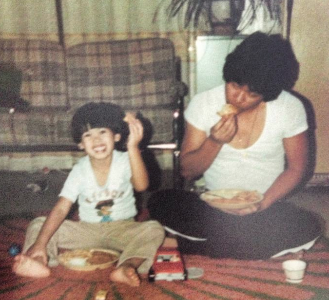 Me and my dad, mid 1980s.