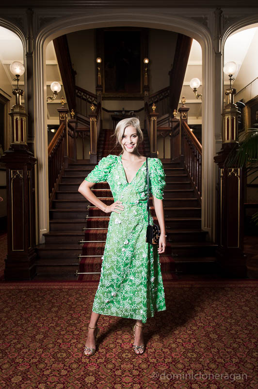 Sarah Ellen wearing Prada.