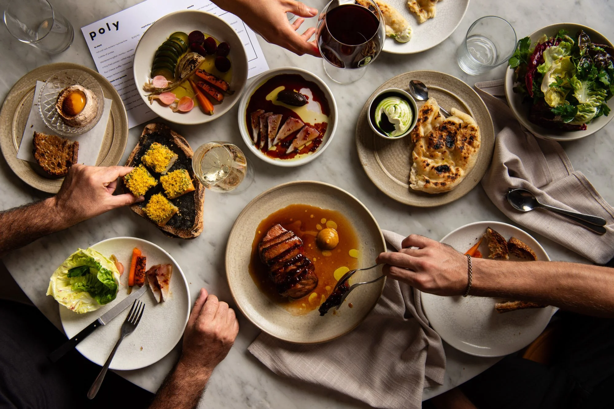 Five restaurants, three days: