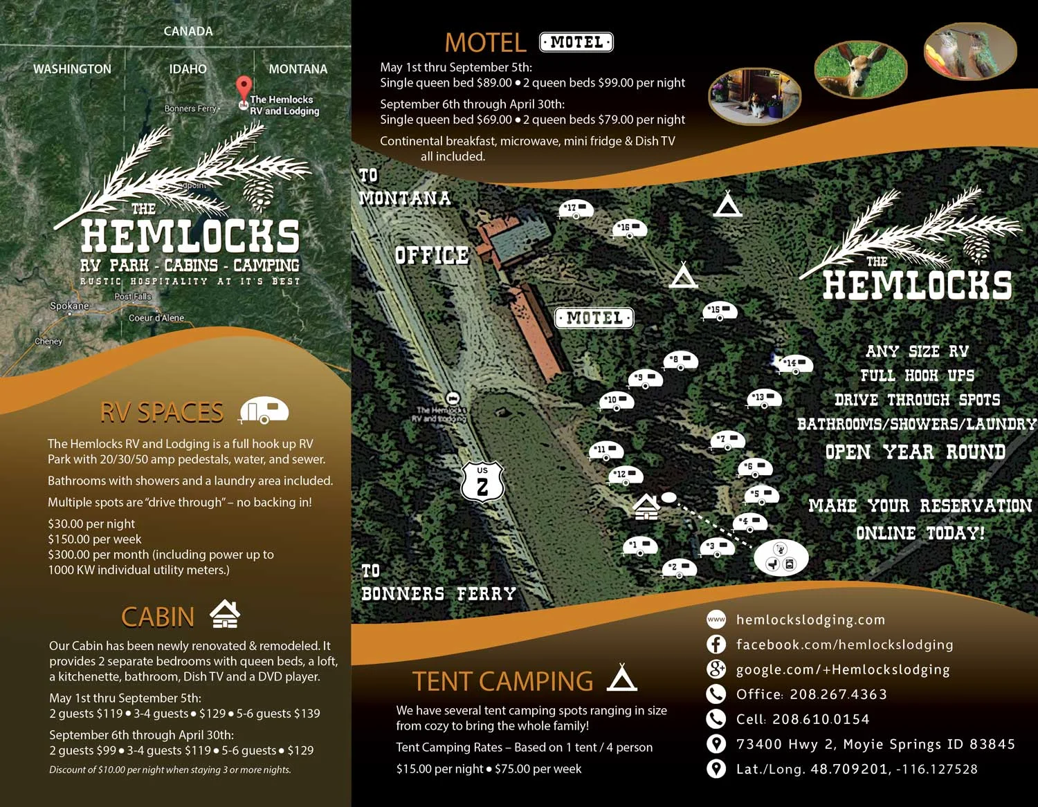 8.5" x 11" Trifold Brochure - Inside