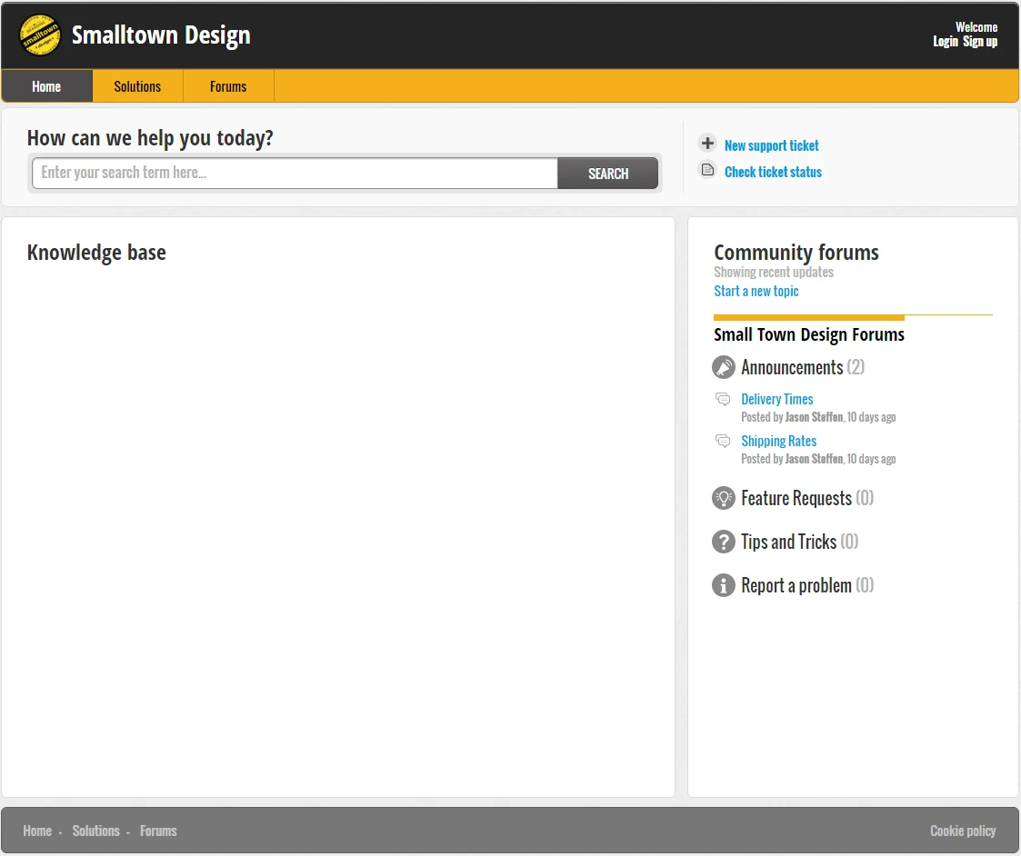 Online Client Project Request Portal