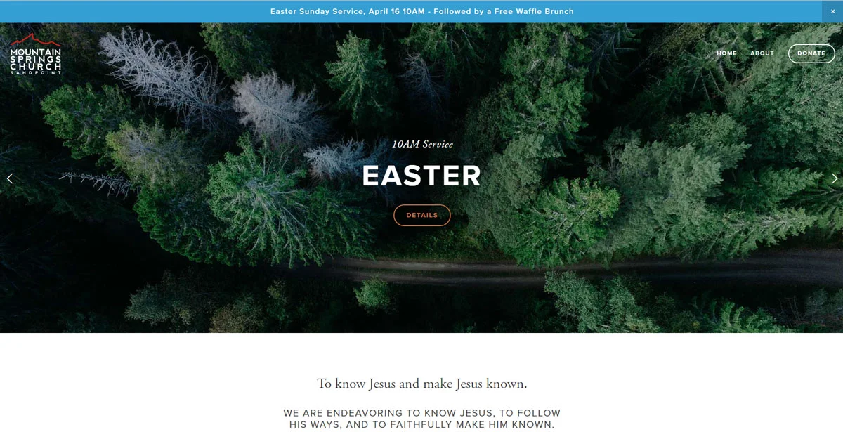 Website Homepage