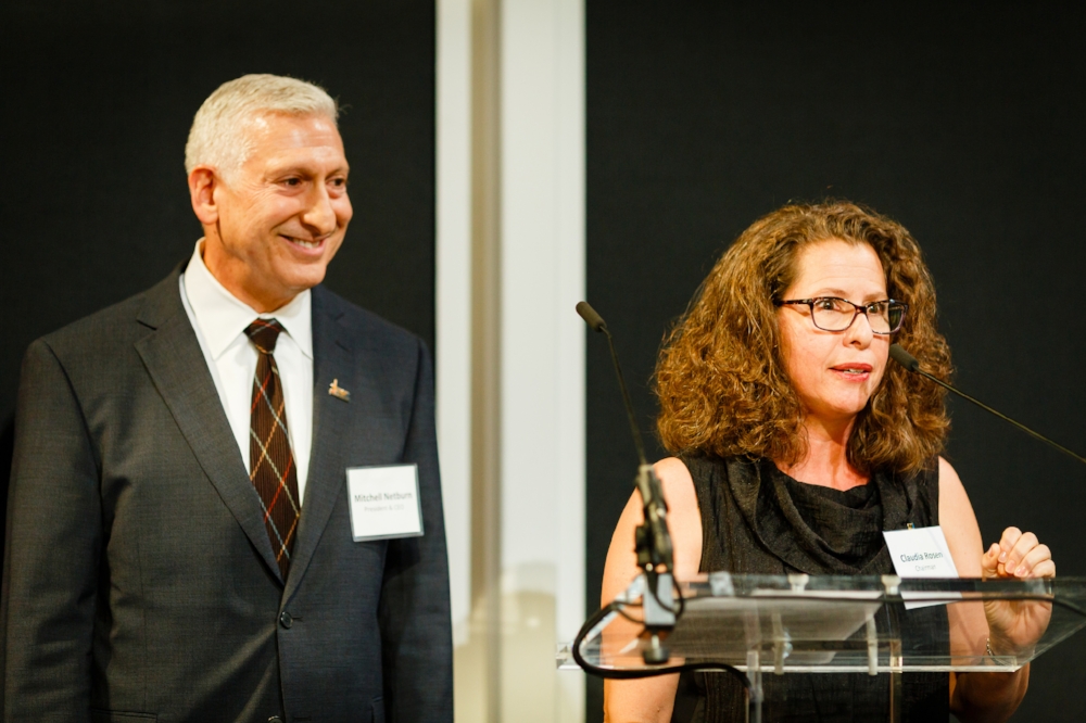 President and CEO Mitchell Netburn with Board chair Claudia Rosen