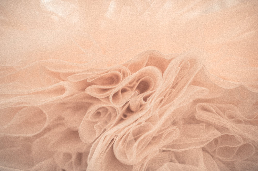 Folds of a wedding dress