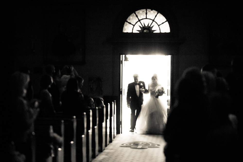 walking down the aisle