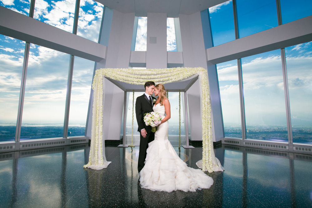 Aspire at One World Observatory Bride and Groom .jpg