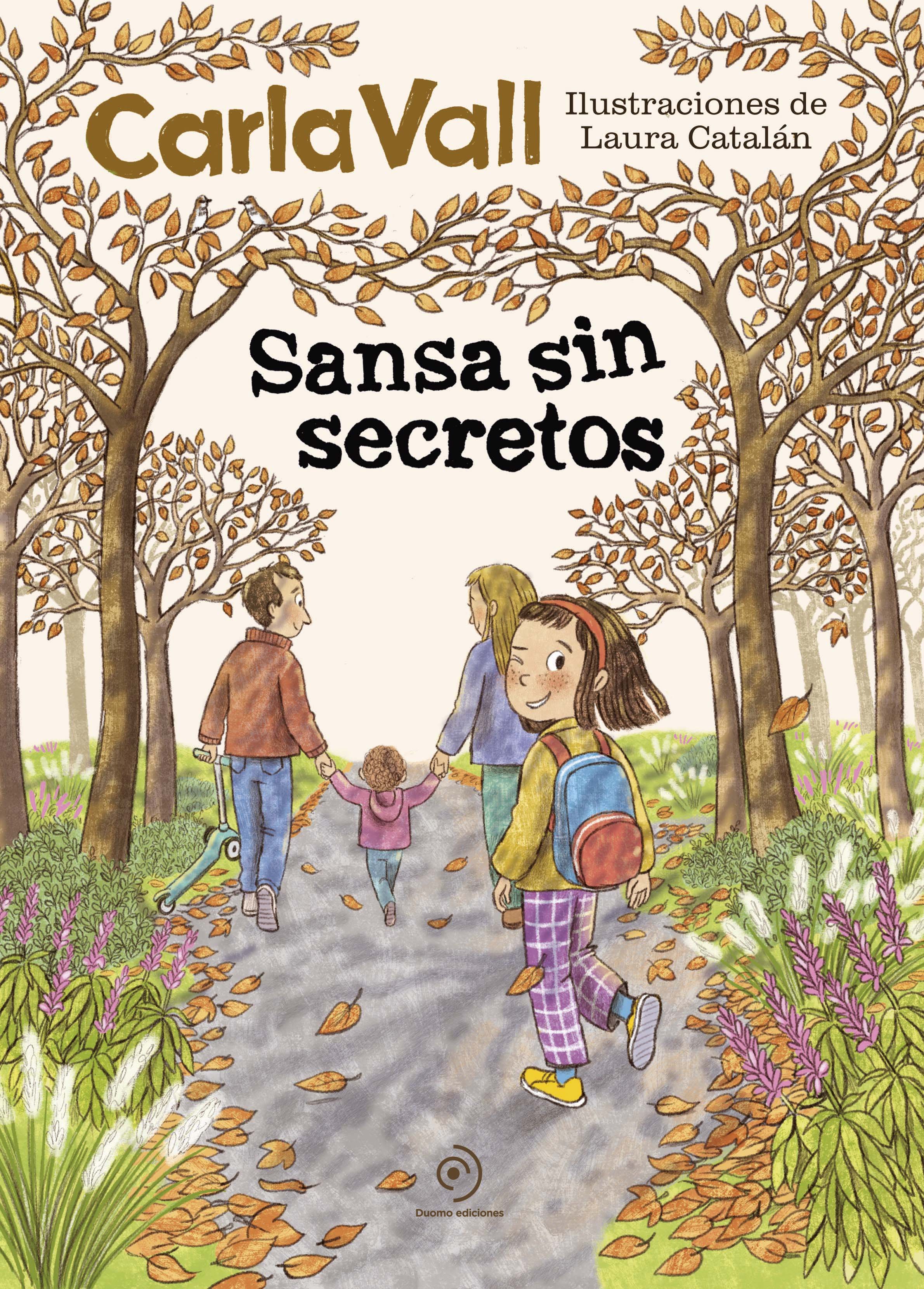 color illuystration for picture book cover featuring a girl and her family