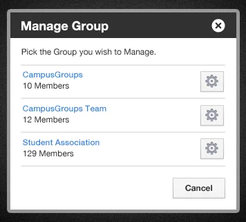 How to manage a group?
