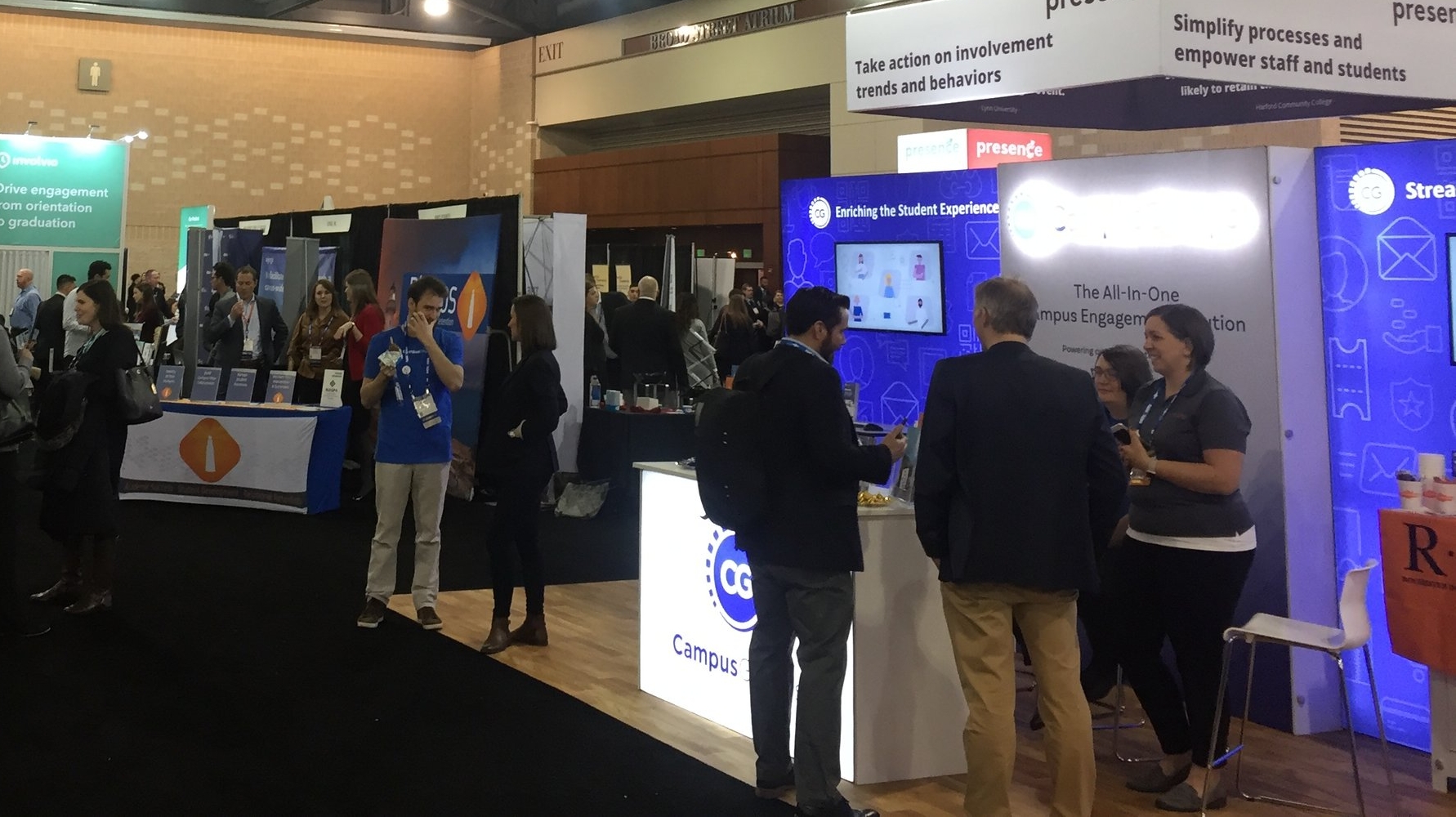  NASPA's vendor hall became a busy hub for conversations about student engagement. We were proud to be featured alongside so many outstanding companies working to improve higher education. 