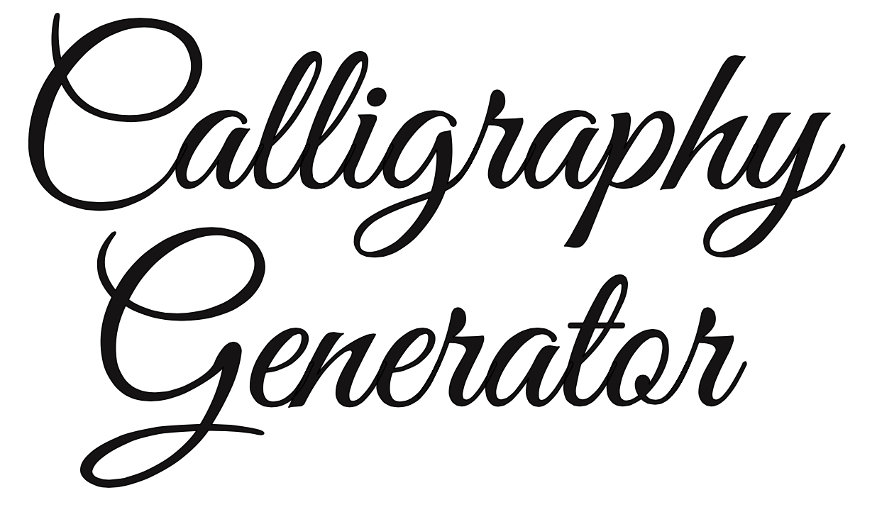 Free Calligraphy Fonts Generator