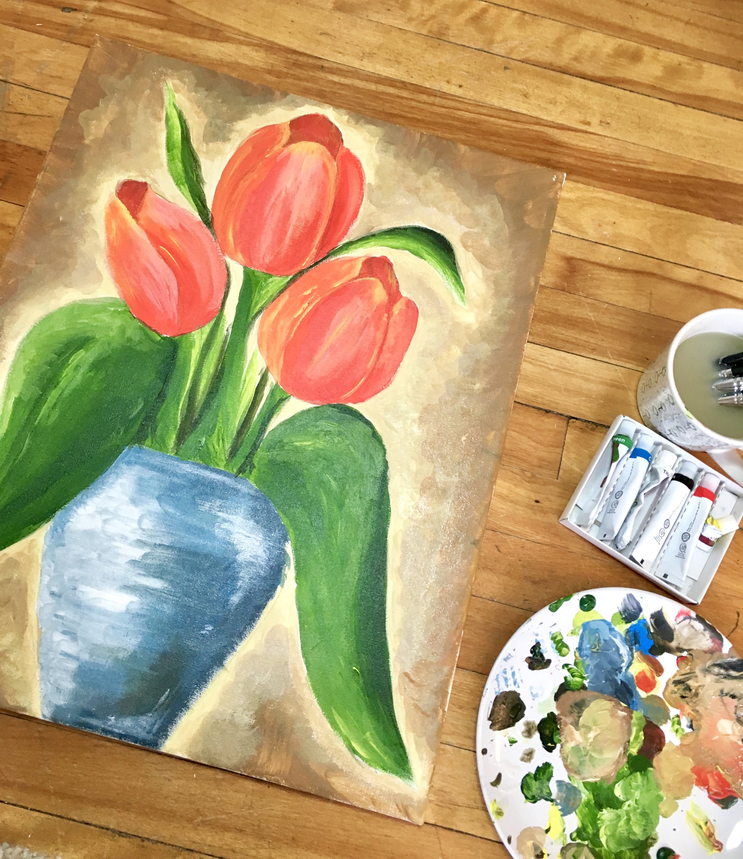 Transfer a Sketch onto a Painting Canvas