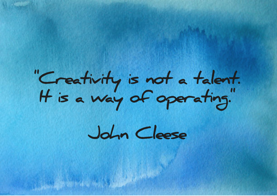 "Creativity is not a talent. It is a way of operating."