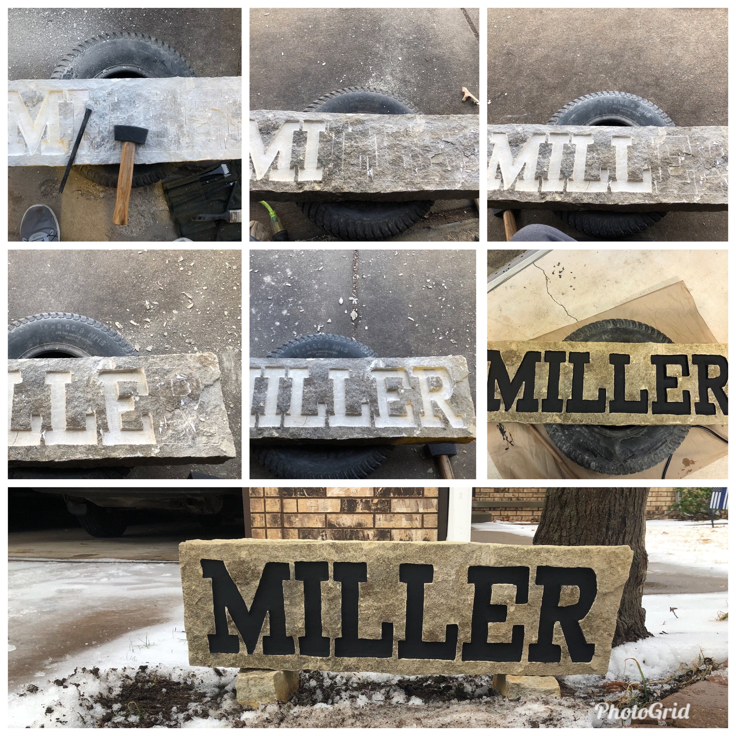 Stone Sign By Kevin Miller News