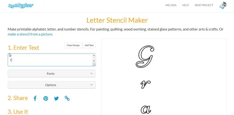 Letter Stencil Maker Tutorial - News