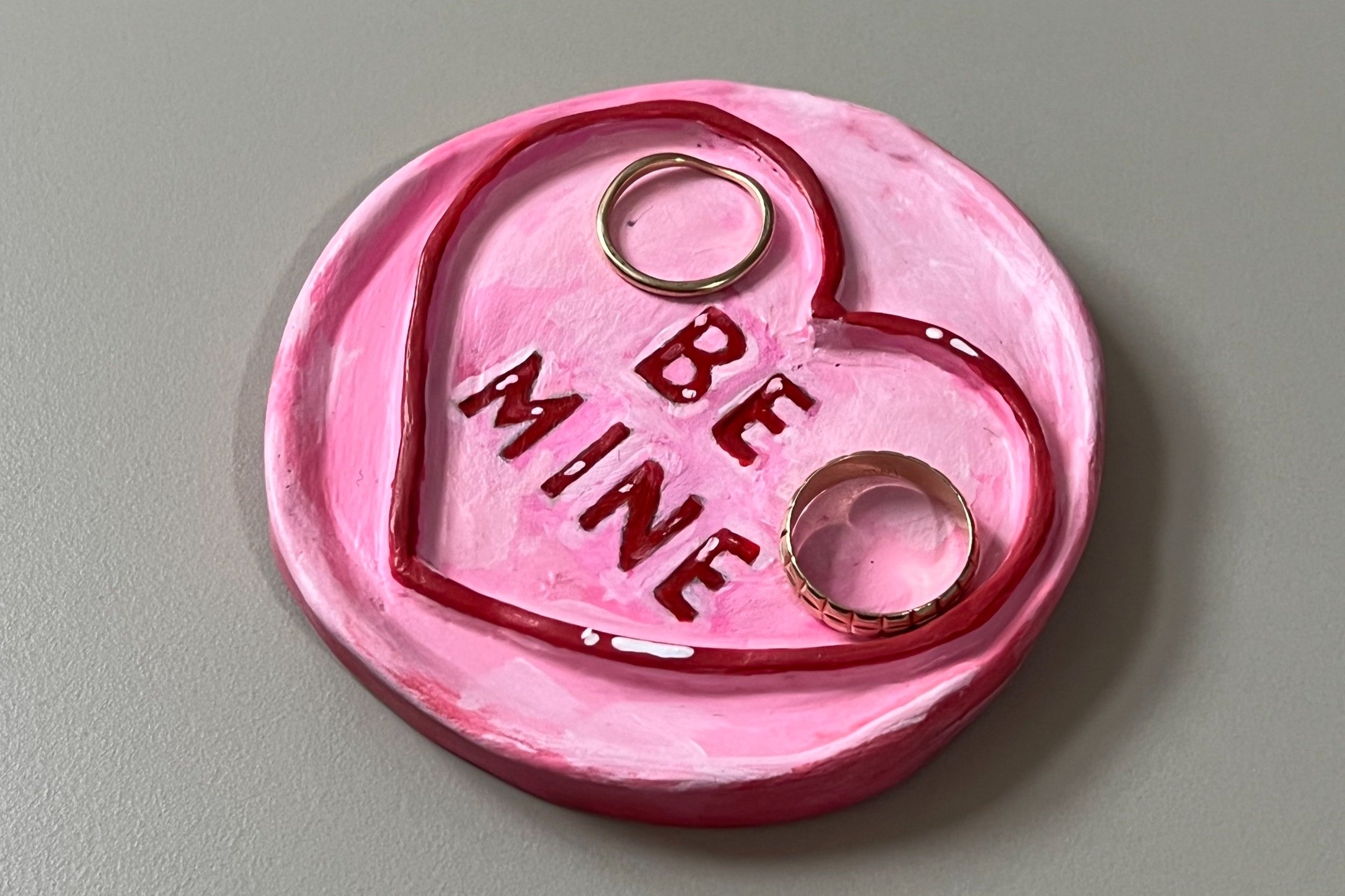 Valentines Clay Ring Dish