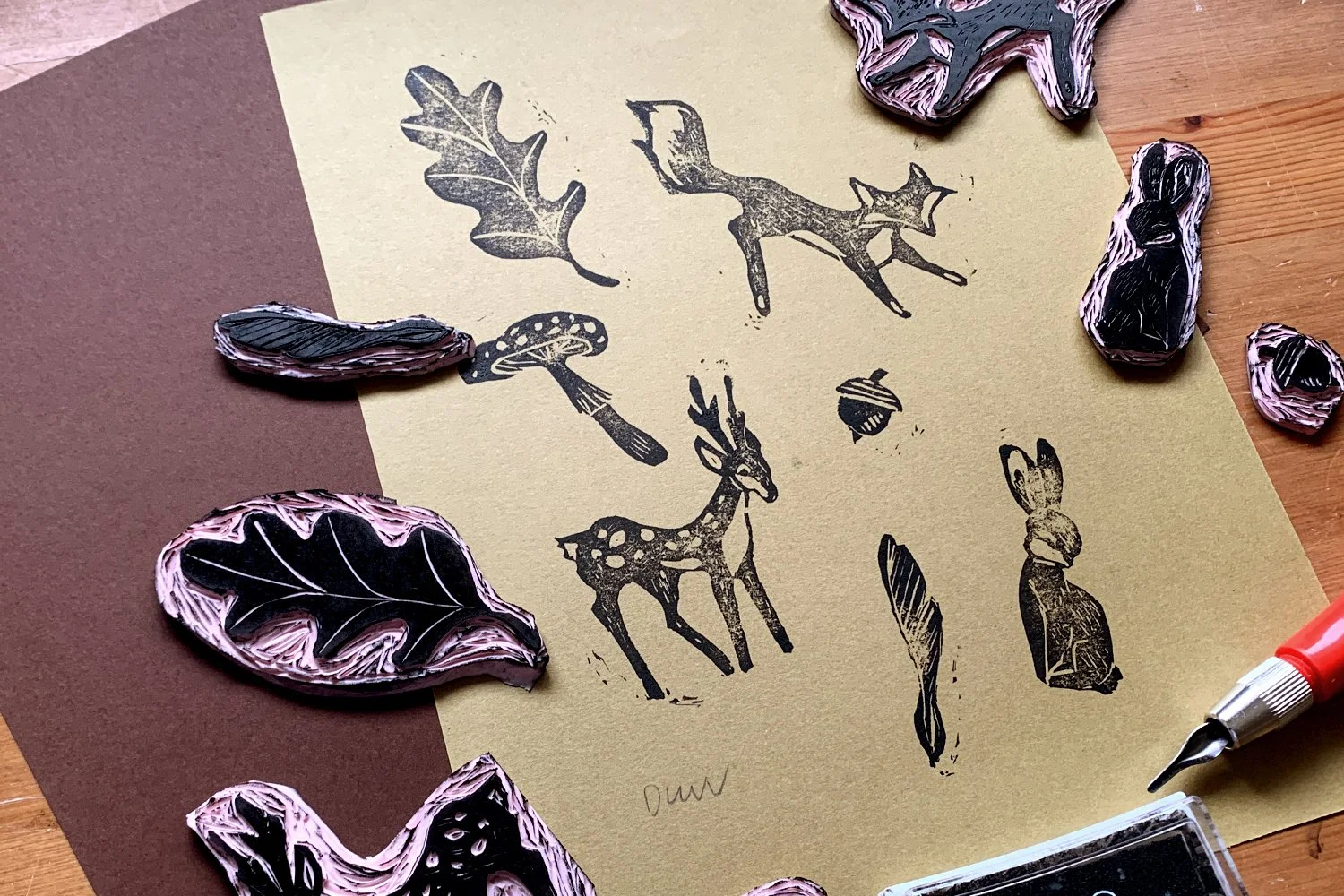 Woodland Lino Print Blog Post Cover Image.jpg