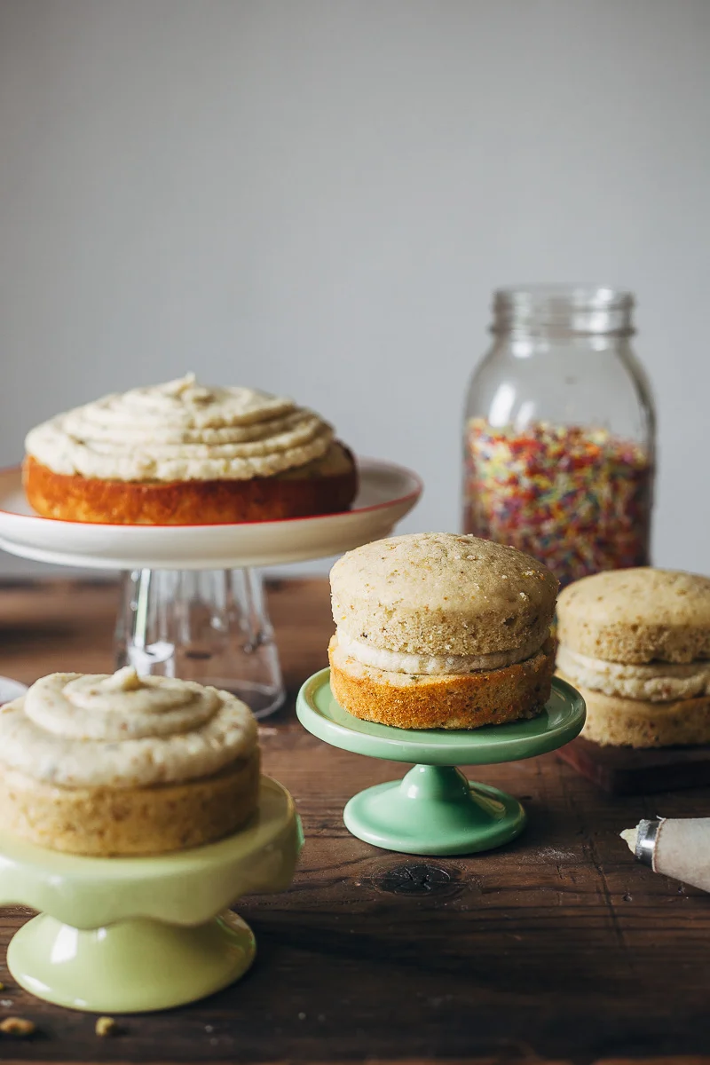 pistachio cream cake with chocolate ganache + a giveaway — molly yeh