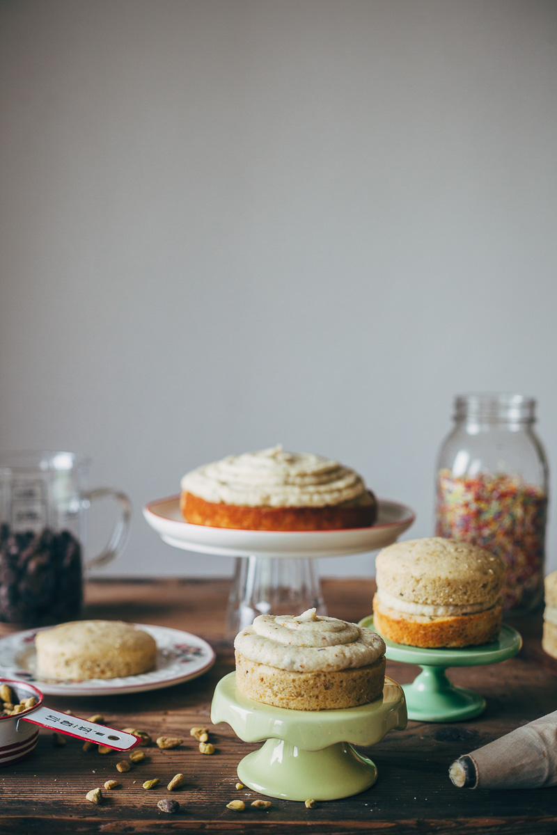 pistachio cream cake with chocolate ganache + a giveaway — molly yeh