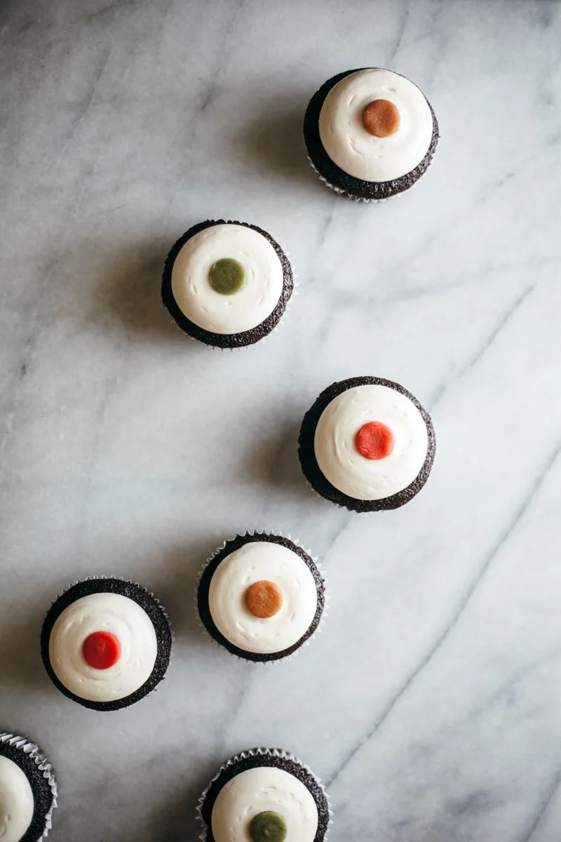 chocolate cupcakes with baileys cream cheese frosting — molly yeh