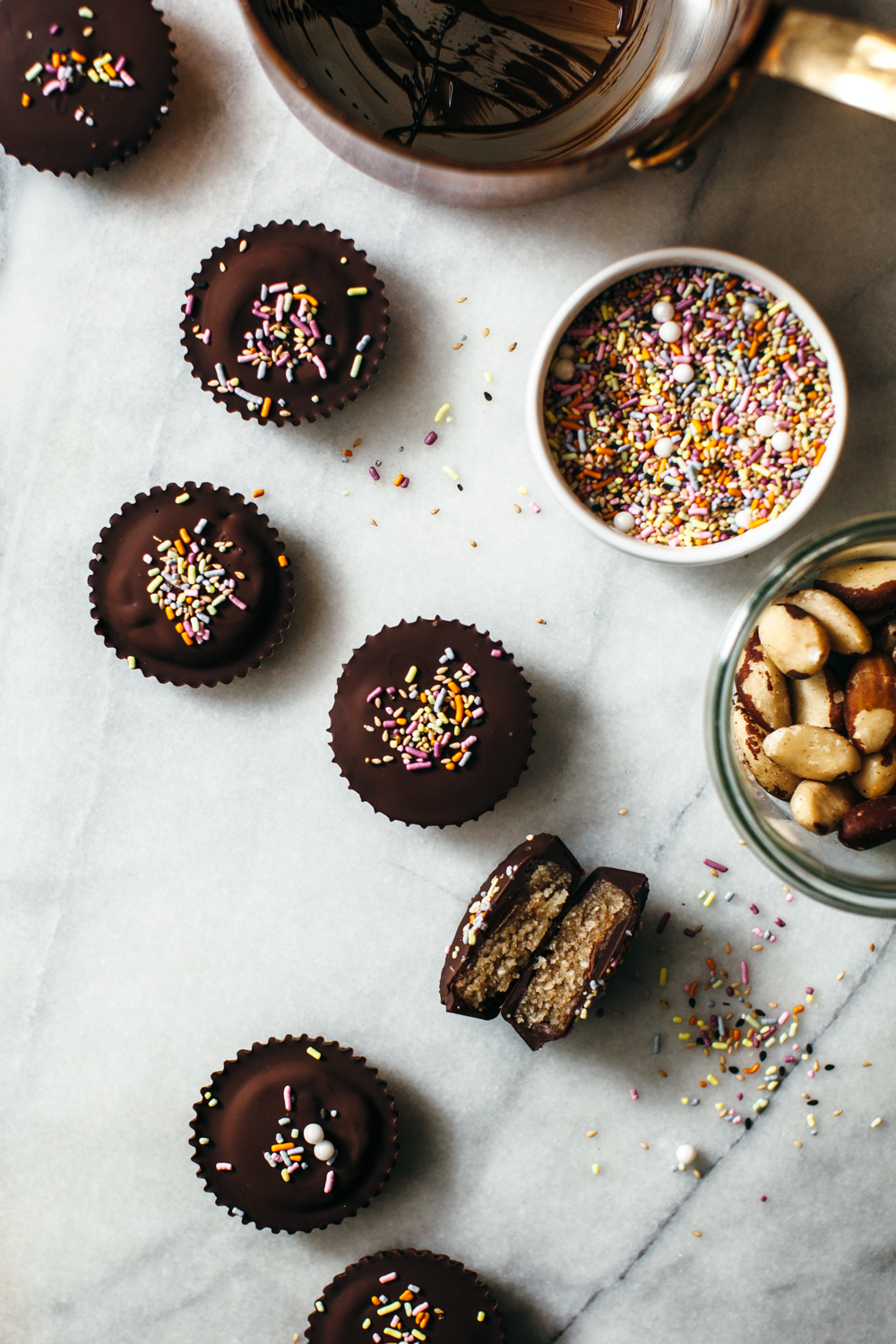 brazil nut cookie dough cups (vegan) + a mollyontherange preorder