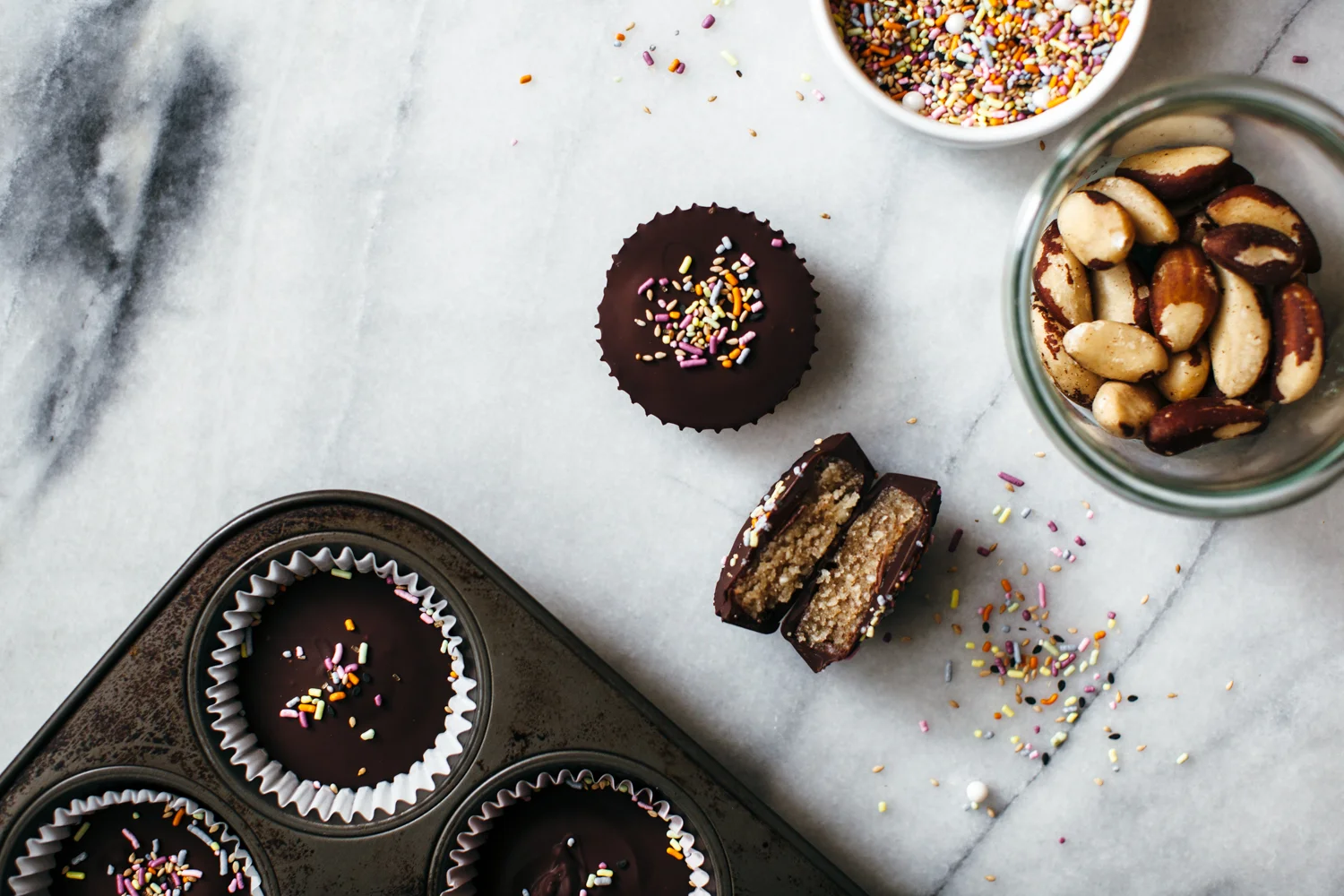 brazil nut cookie dough cups (vegan) + a mollyontherange preorder