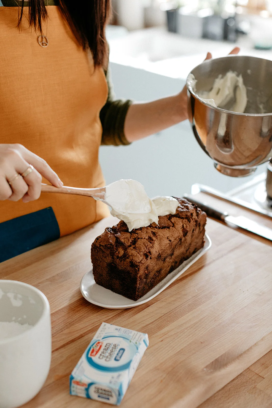 caramel apple cake with cream cheese frosting — molly yeh