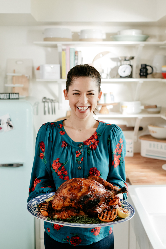 Host Molly Yeh, with her Sweet and Smoky Turkey.jpeg