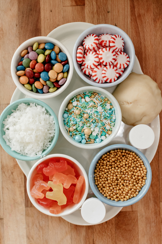 Molly Yeh's Airline Cookie Sheet Cake toppings.jpeg