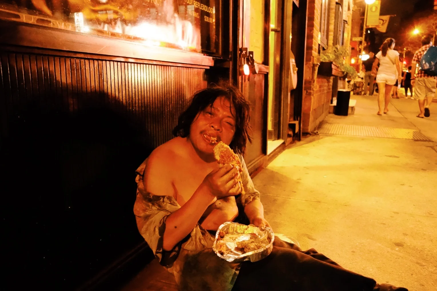 THIS PICTURE COST ME 25 BUCKS.. EVEN THE HOMELESS ARE EXPENSIVE IN SOHO