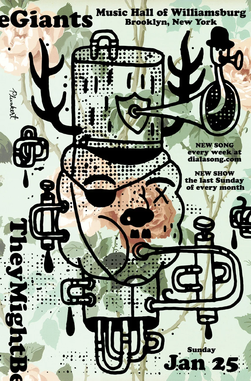 They Might Be Giants January stand poster